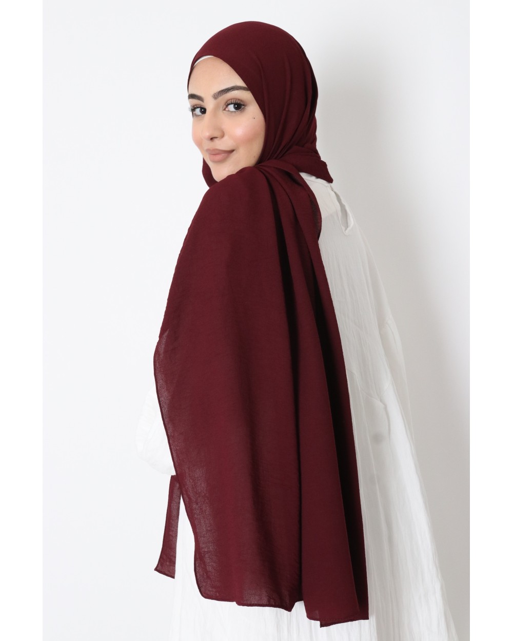 Hijab froissé mousseline Dellys