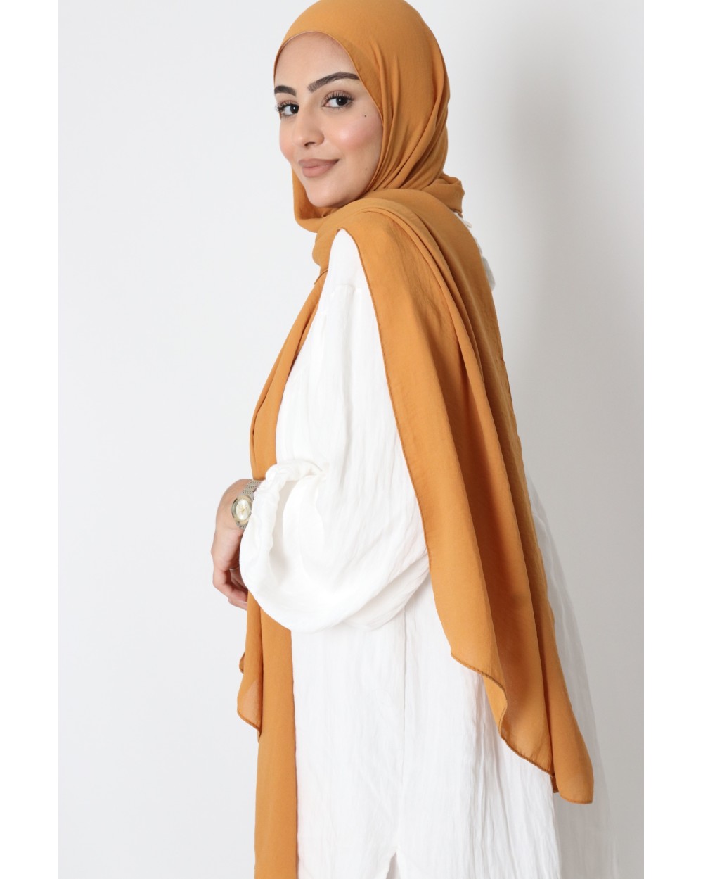Hijab froissé mousseline Dellys