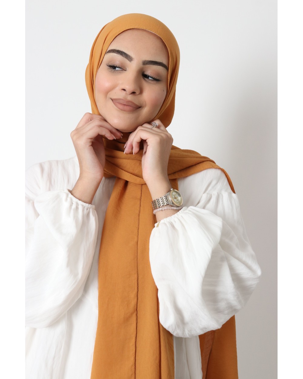 Hijab froissé mousseline Dellys
