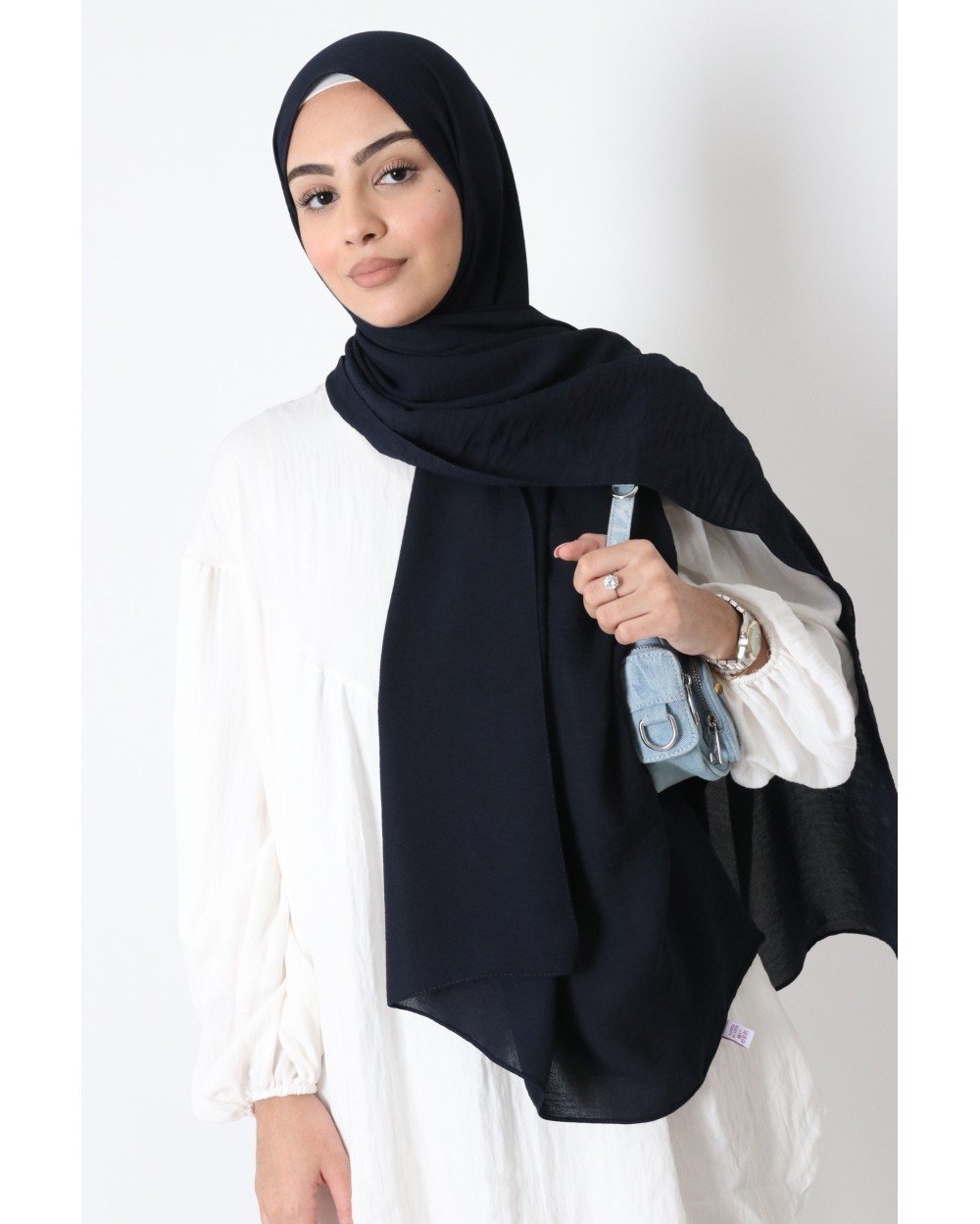 Hijab froissé mousseline Dellys