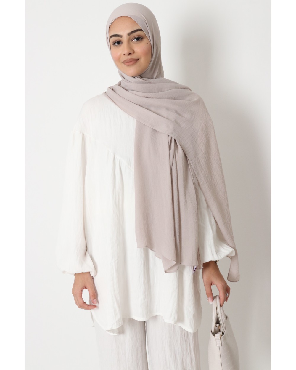 Hijab froissé mousseline Dellys