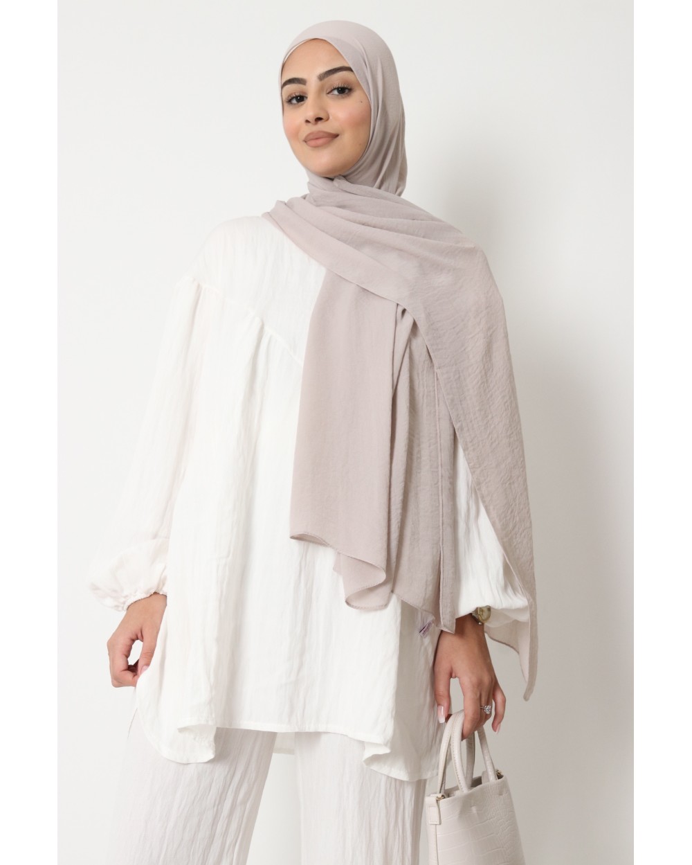 Hijab froissé mousseline Dellys