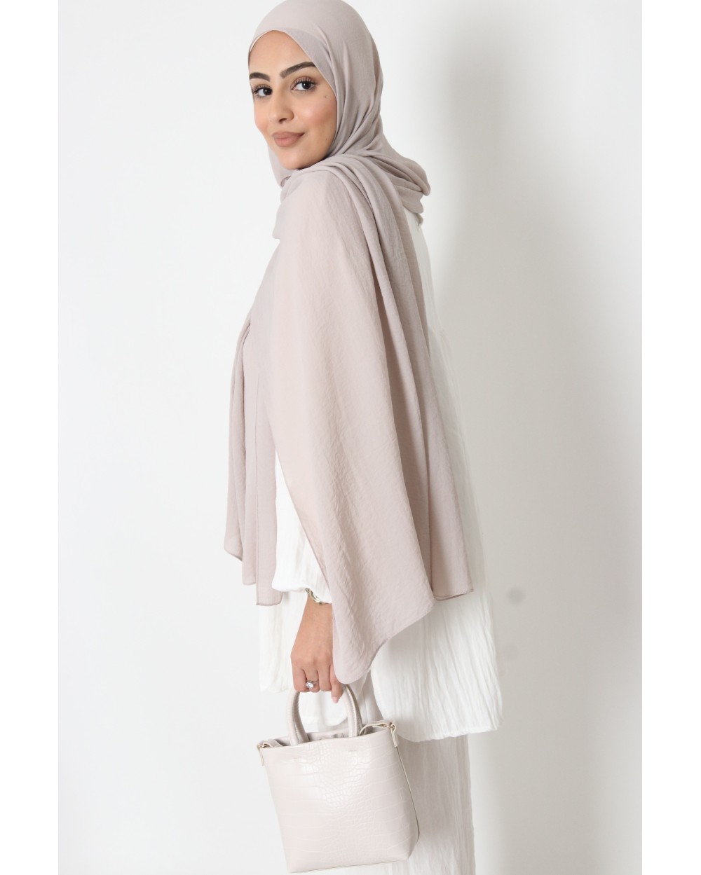 Hijab froissé mousseline Dellys