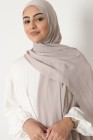 Hijab froissé mousseline Dellys