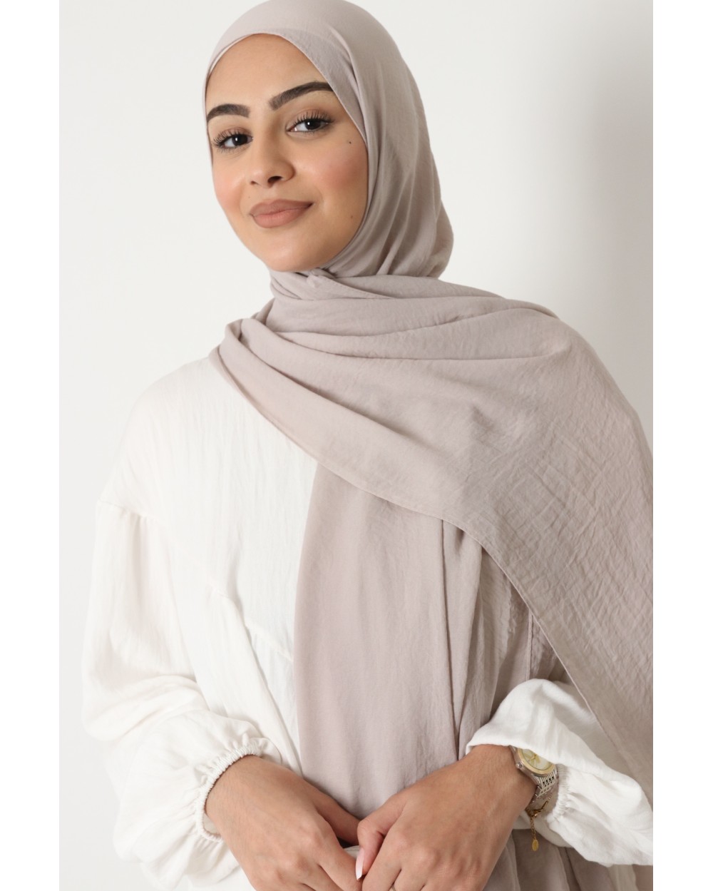 Hijab froissé mousseline Dellys