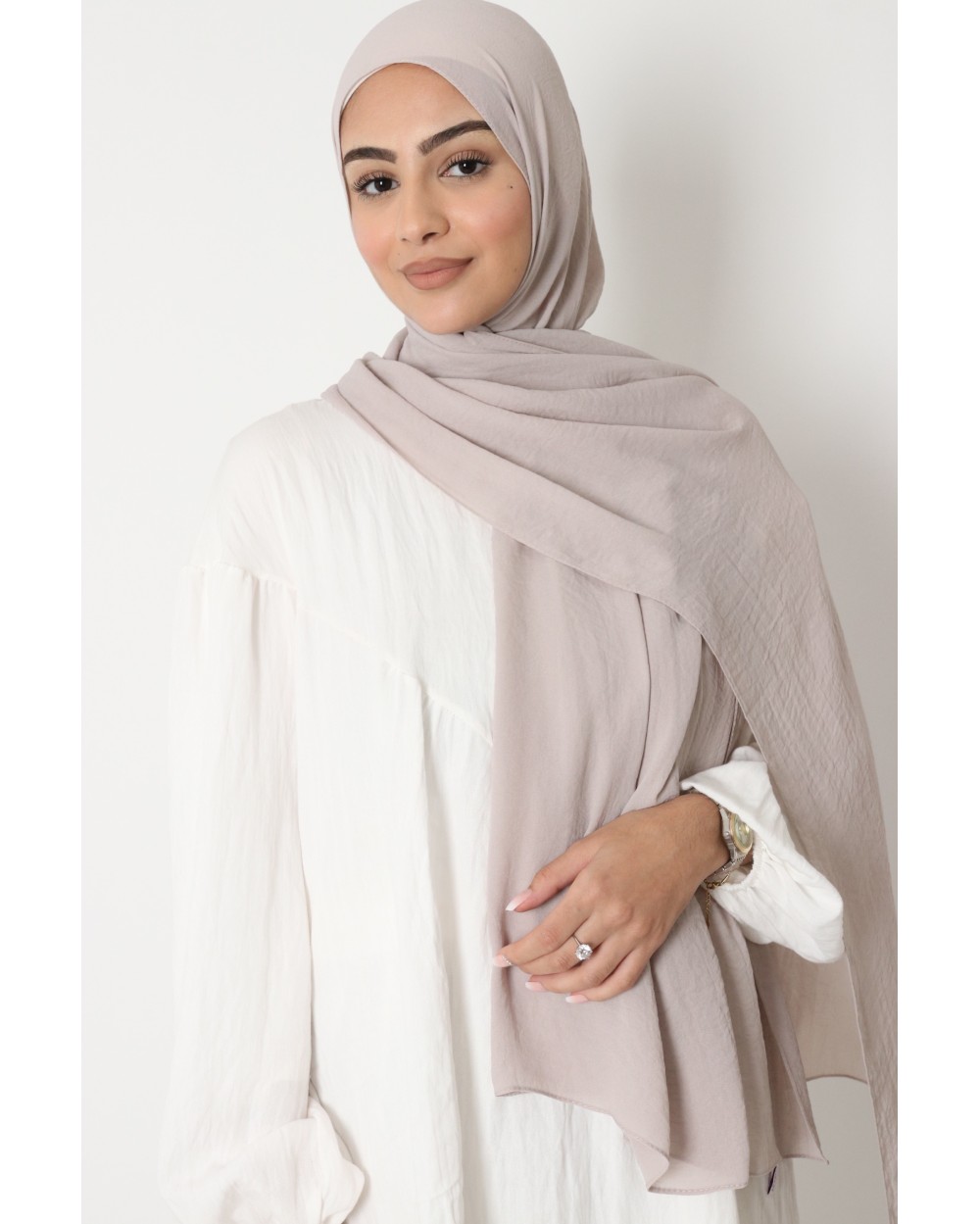 Hijab froissé mousseline Dellys