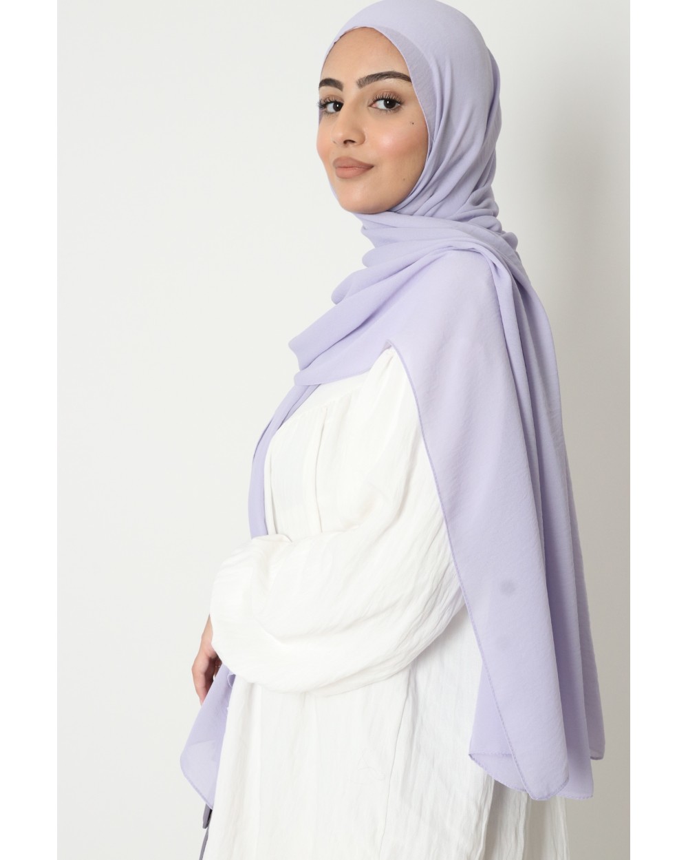 Hijab froissé mousseline Dellys