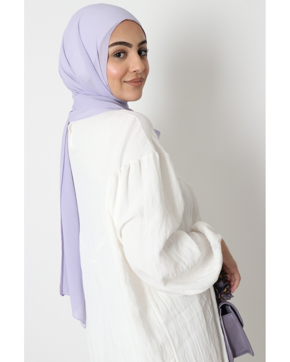 Hijab froissé mousseline Dellys