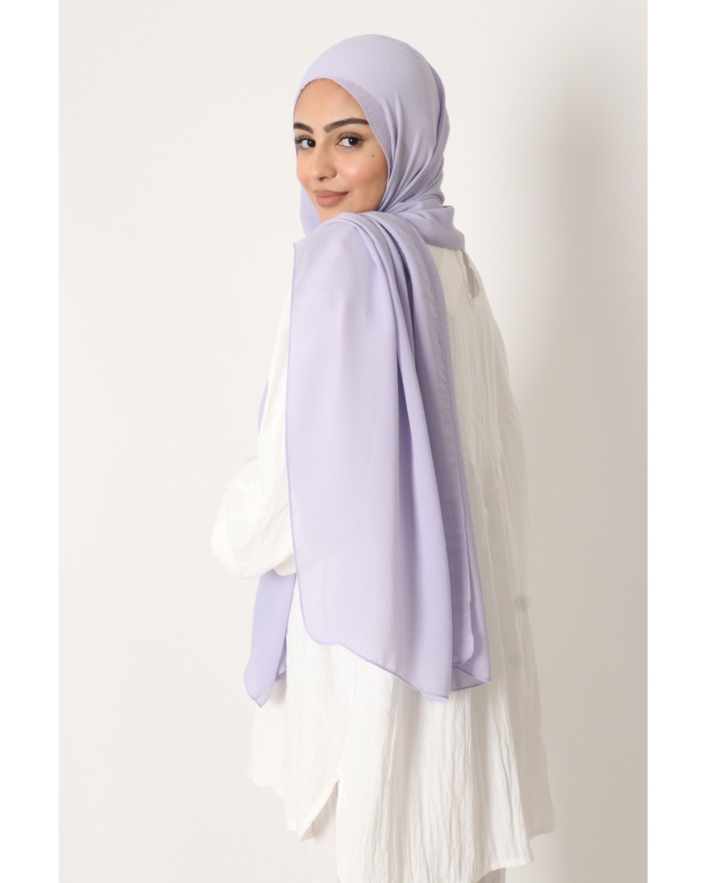 Hijab froissé mousseline Dellys