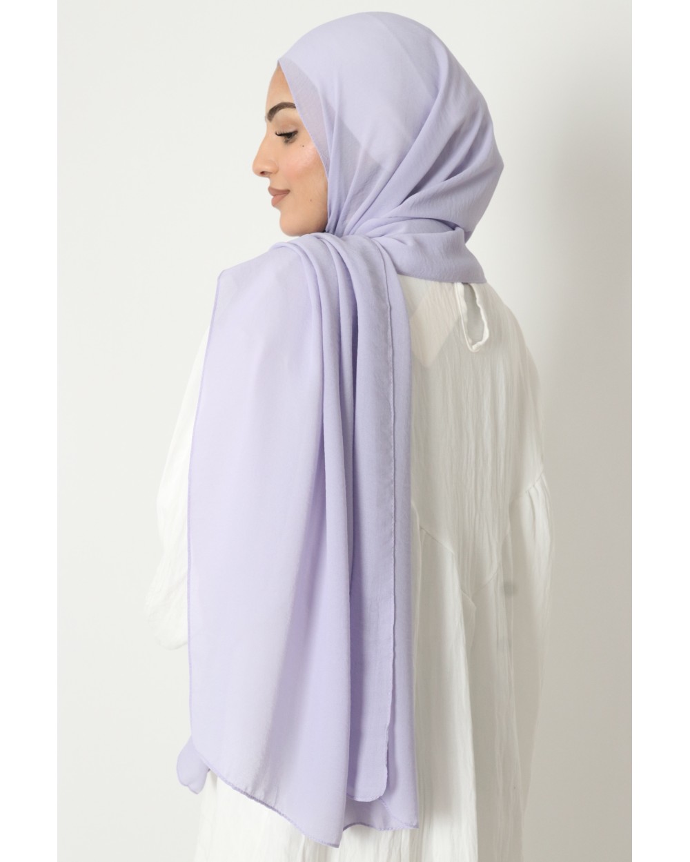 Hijab froissé mousseline Dellys