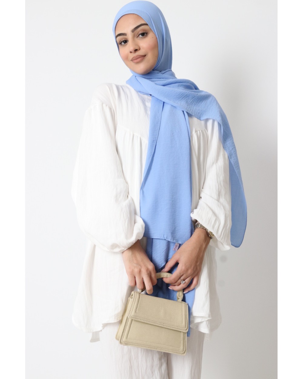 Hijab froissé mousseline Dellys