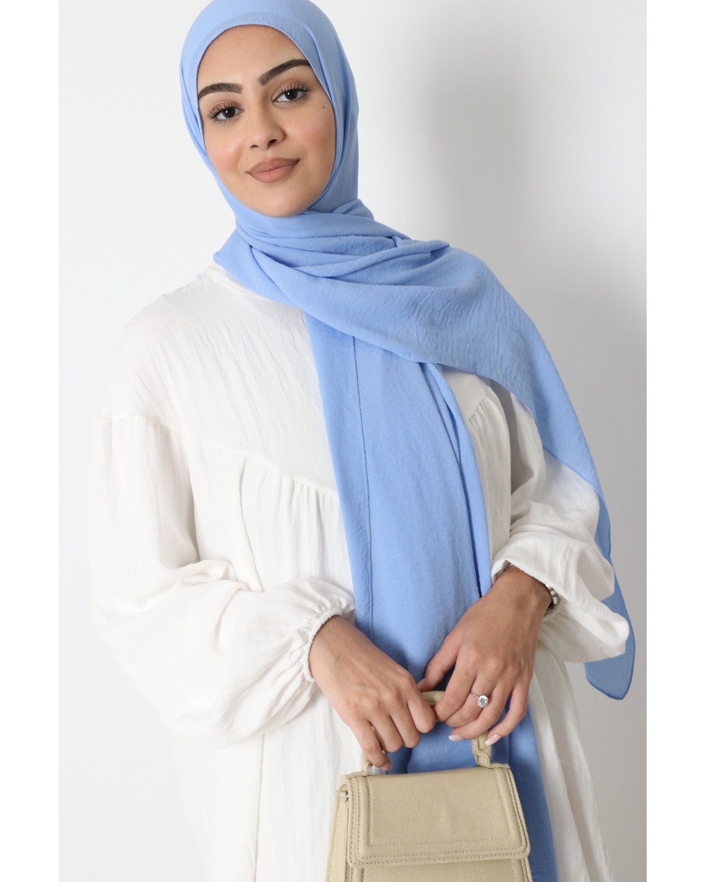 Hijab froissé mousseline Dellys