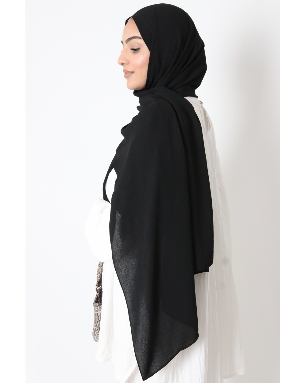 Hijab froissé mousseline Dellys