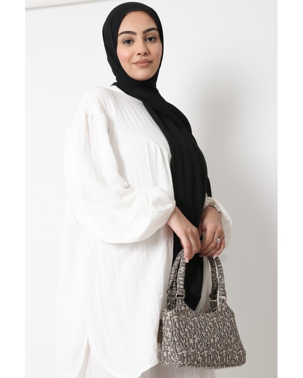 Hijab froissé mousseline Dellys