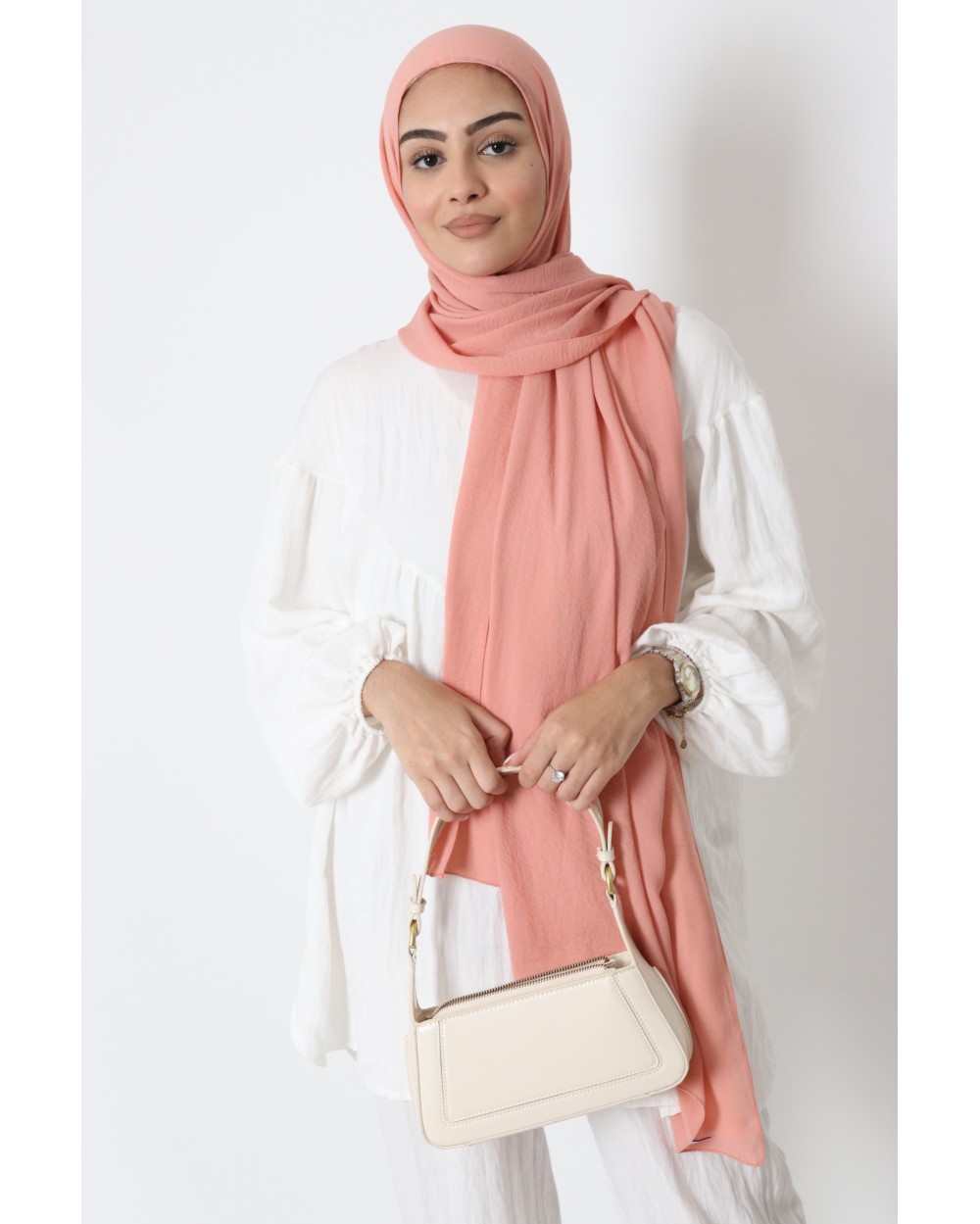 Hijab froissé mousseline Dellys