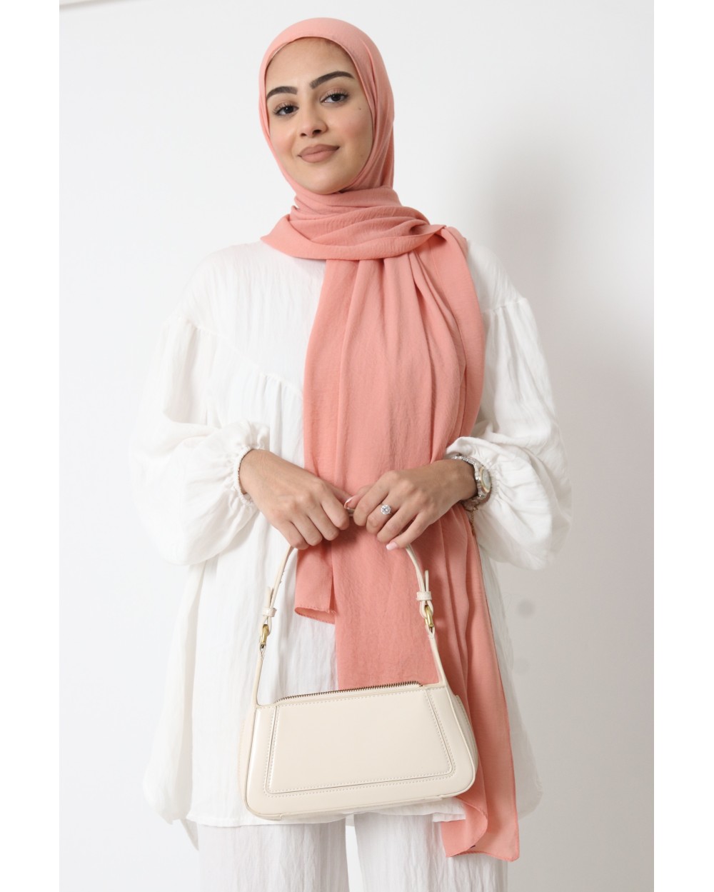 Hijab froissé mousseline Dellys