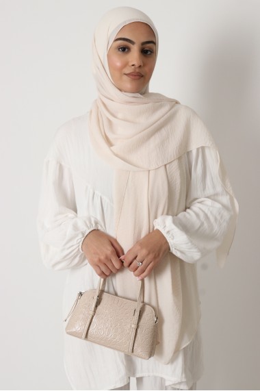Hijab froissé mousseline...