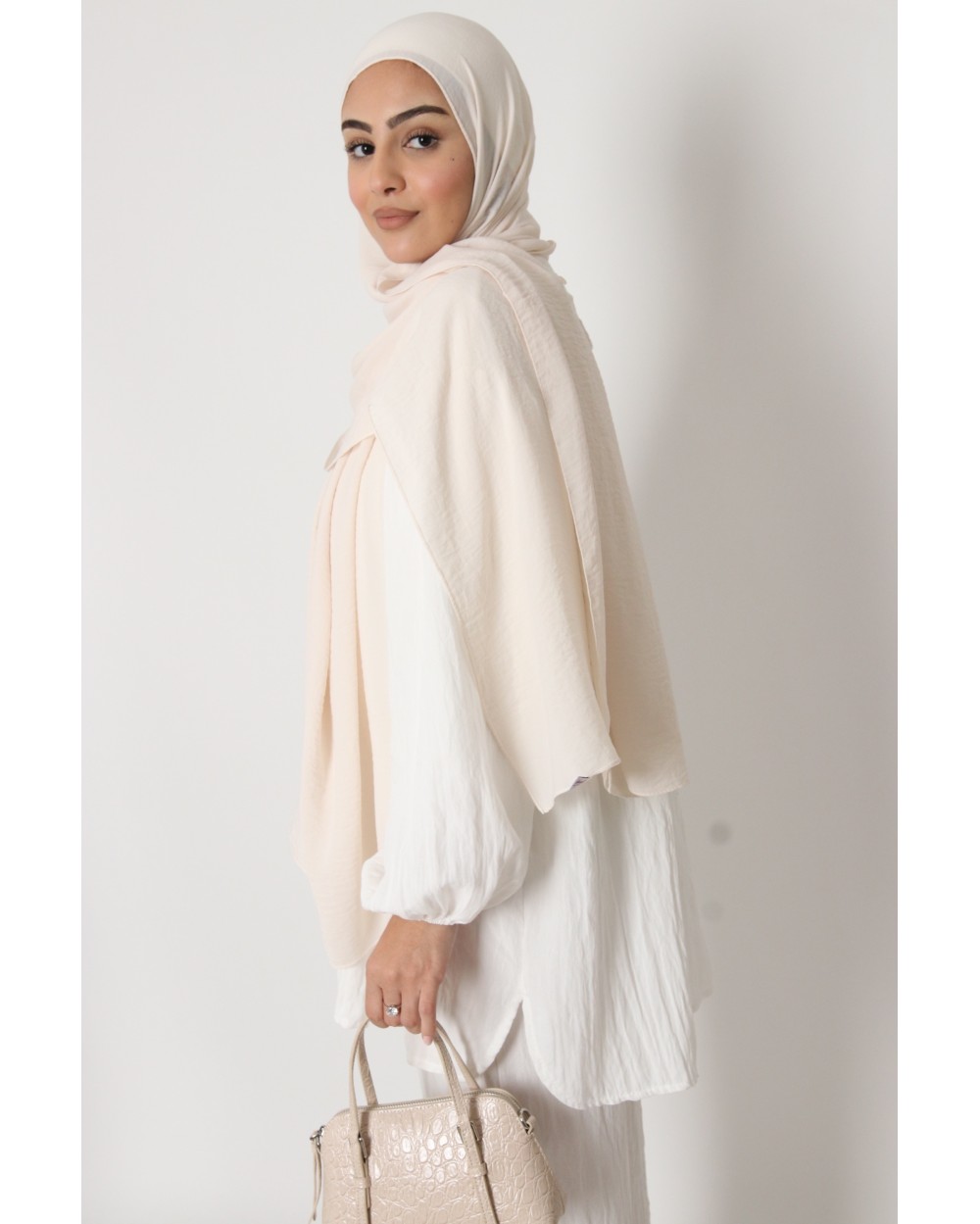 Hijab froissé mousseline Dellys