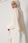 Hijab froissé mousseline Dellys