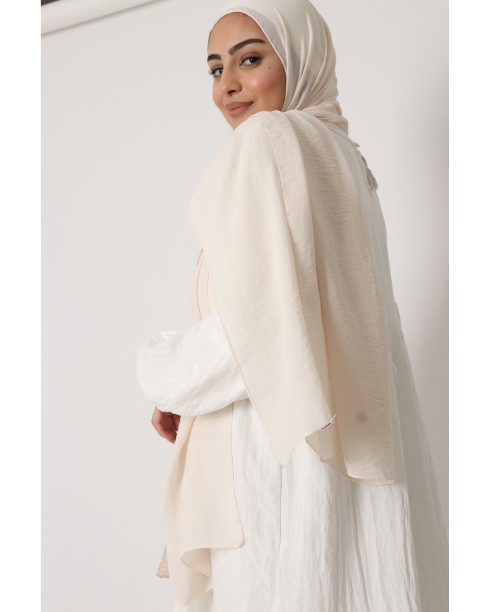 Hijab froissé mousseline Dellys