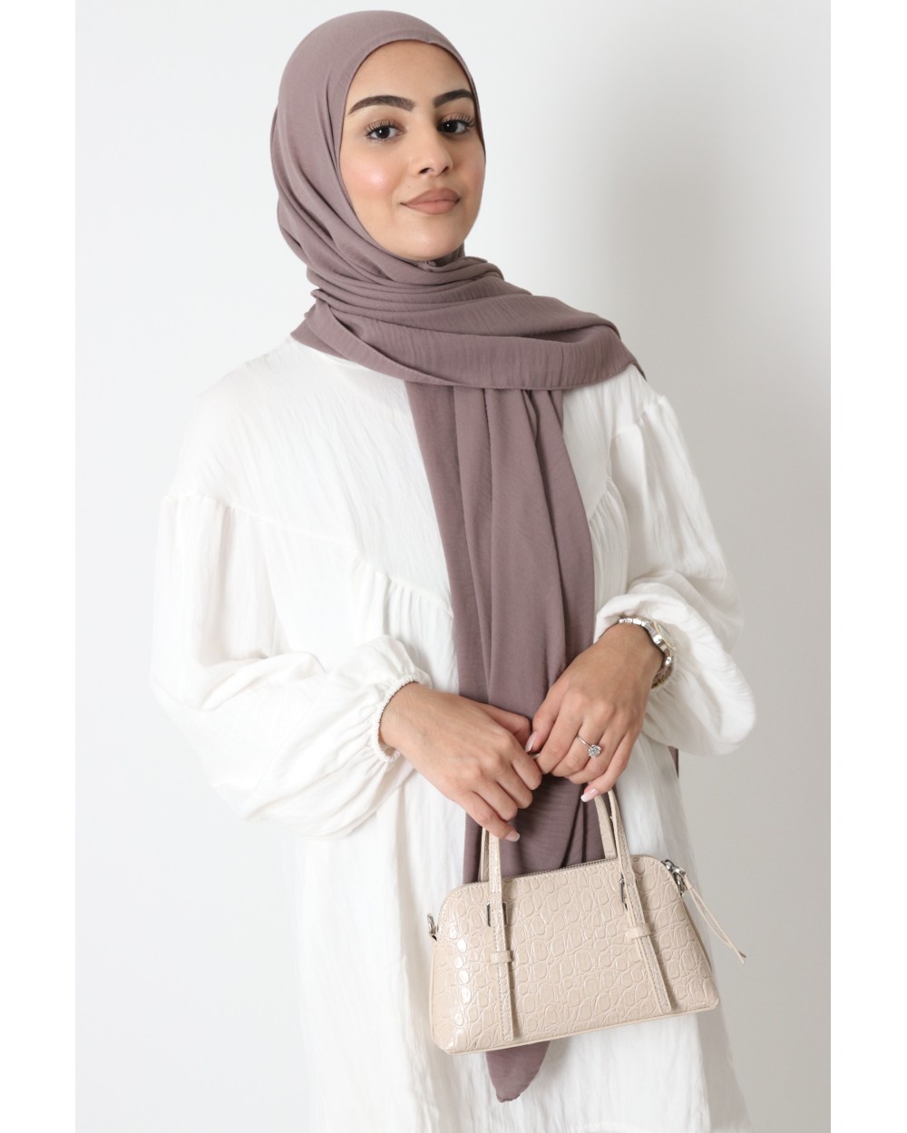 Hijab froissé mousseline Dellys