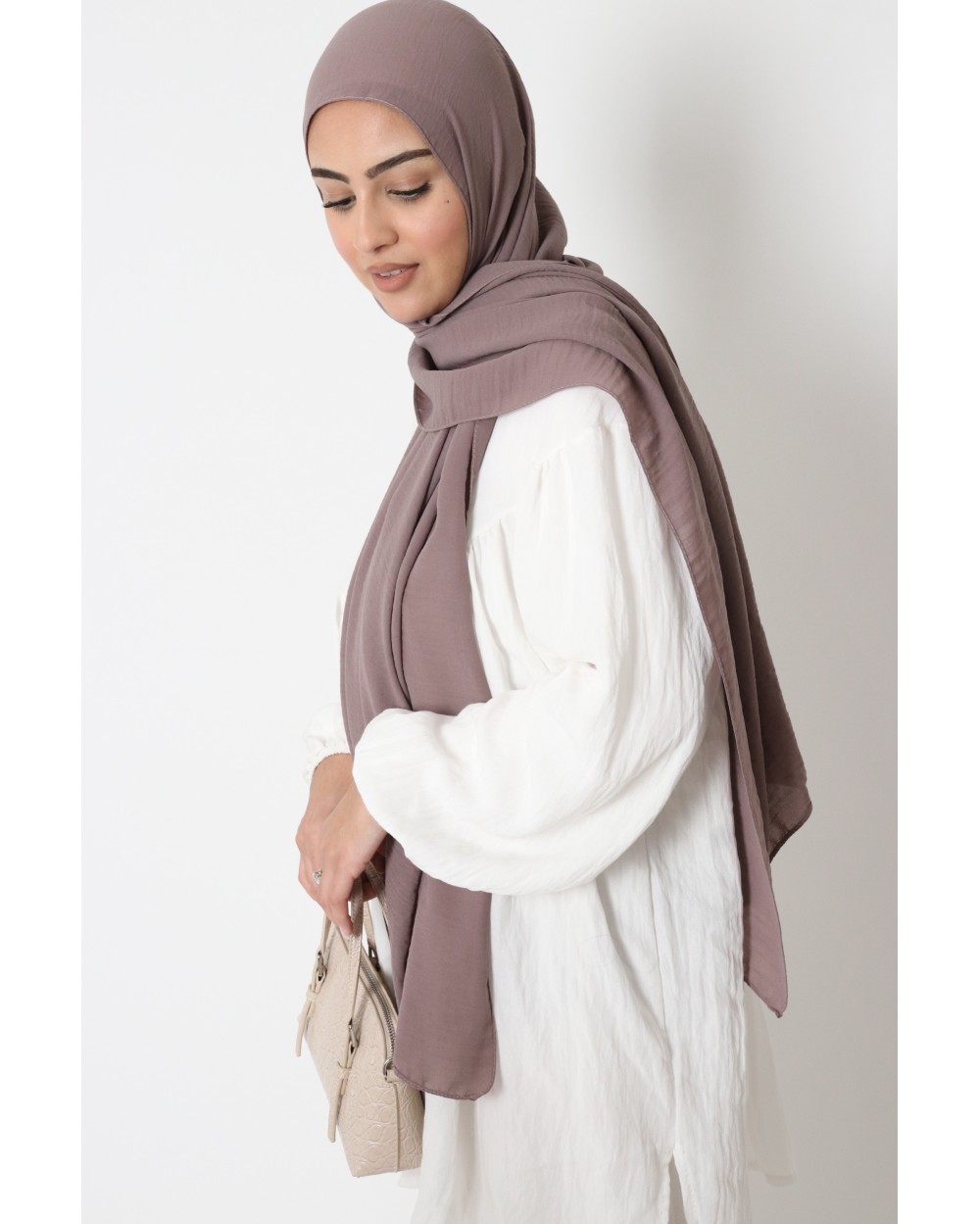 Hijab froissé mousseline Dellys