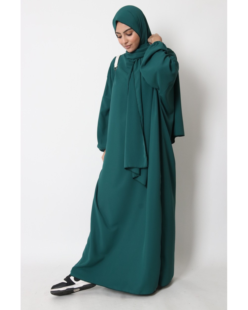 Abaya hijab integrated medina silk