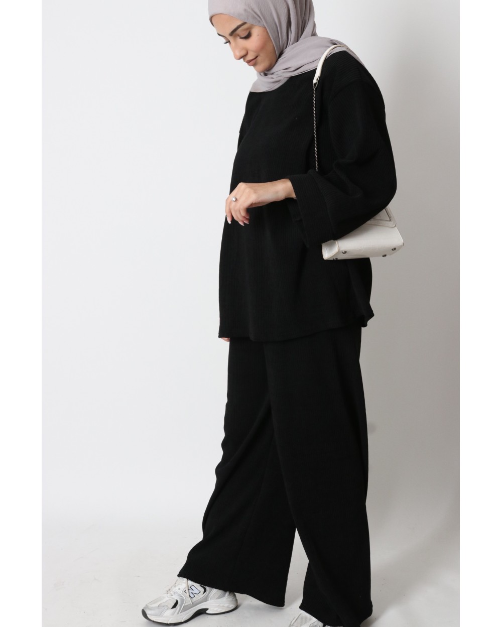 Ensemble pantalon côtelé