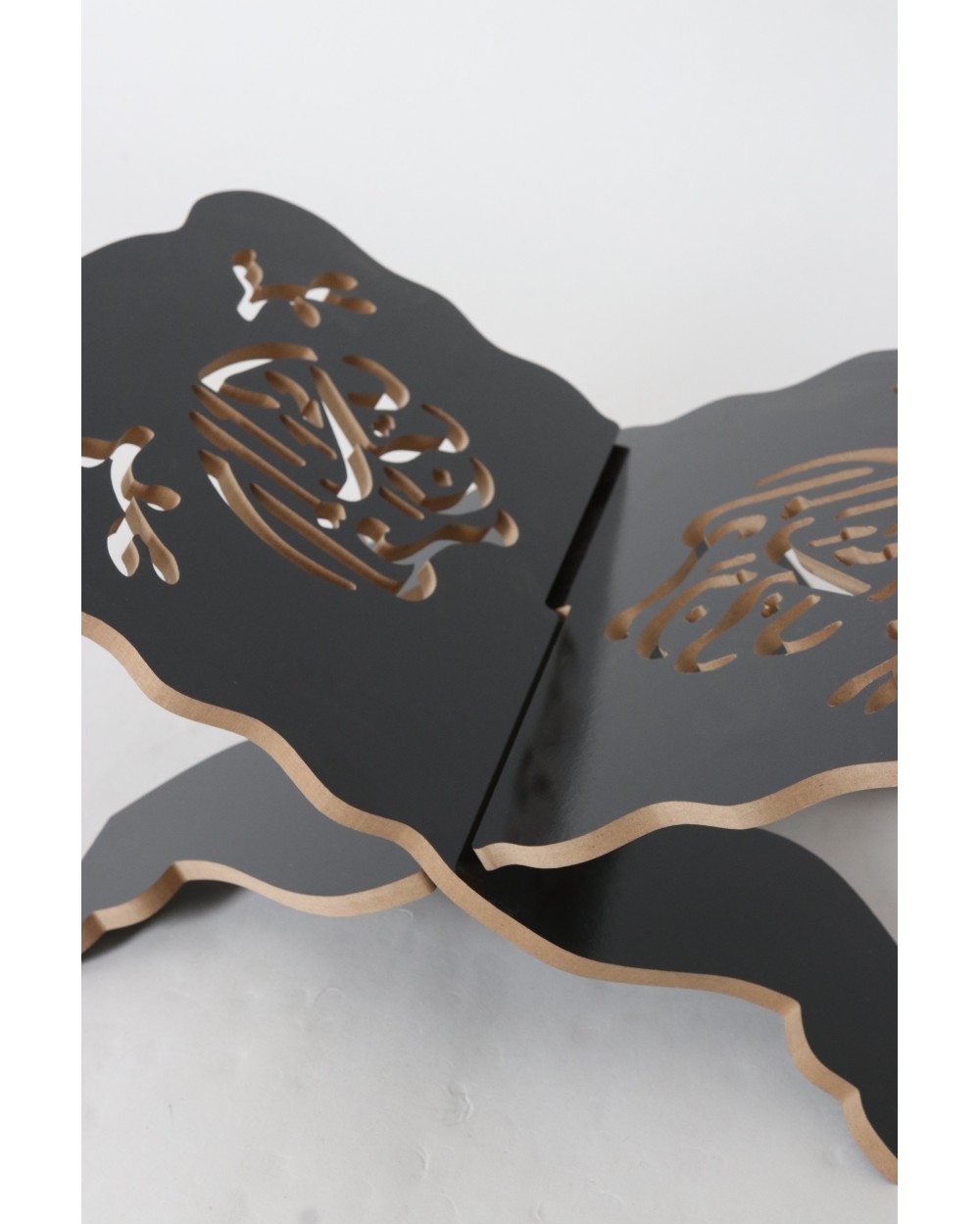 Black and wood Koran door