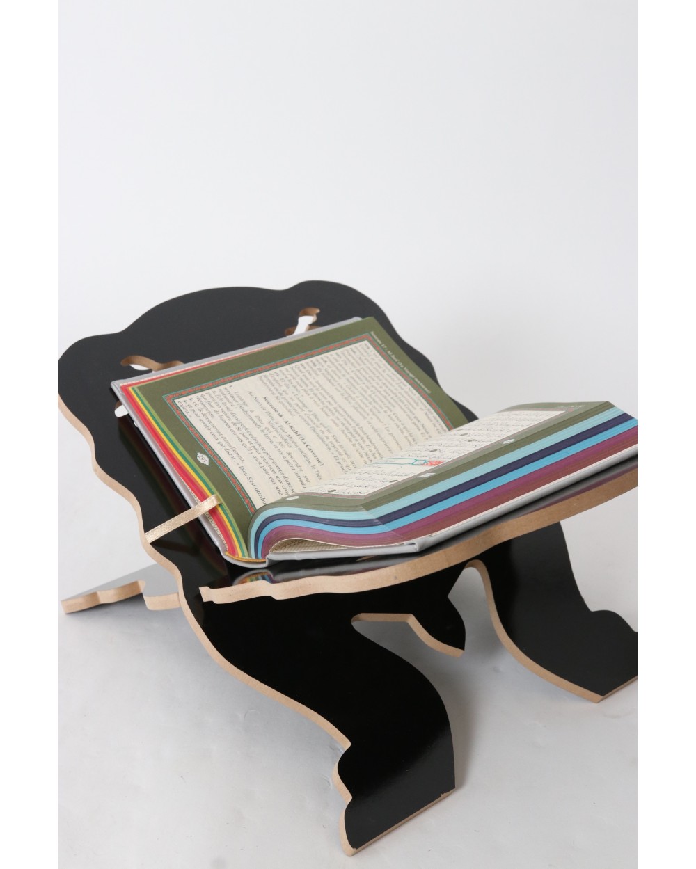 Porte Coran noir et bois