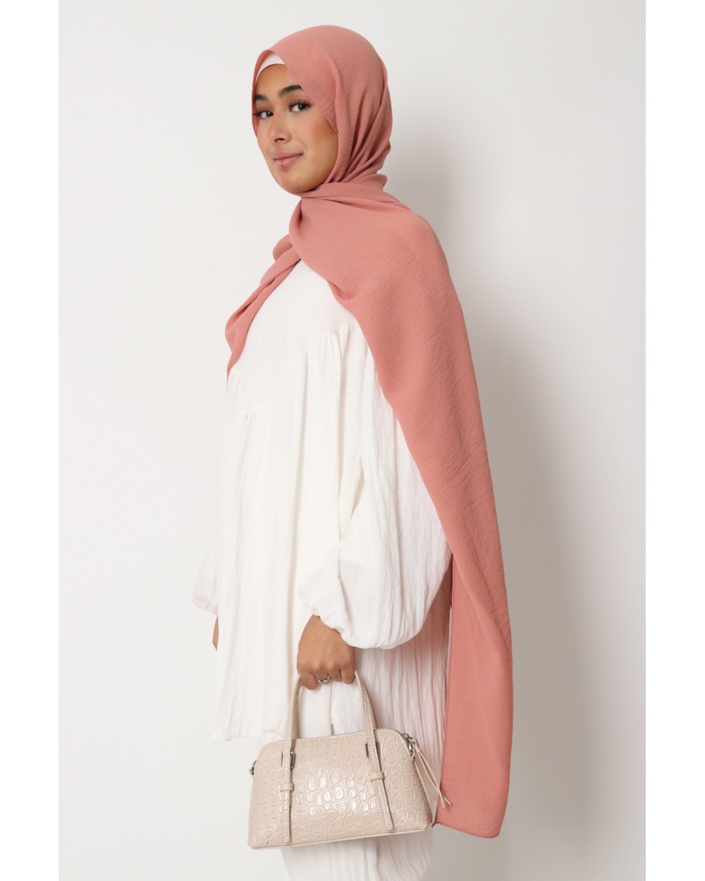 Hijab froissé mousseline Dellys