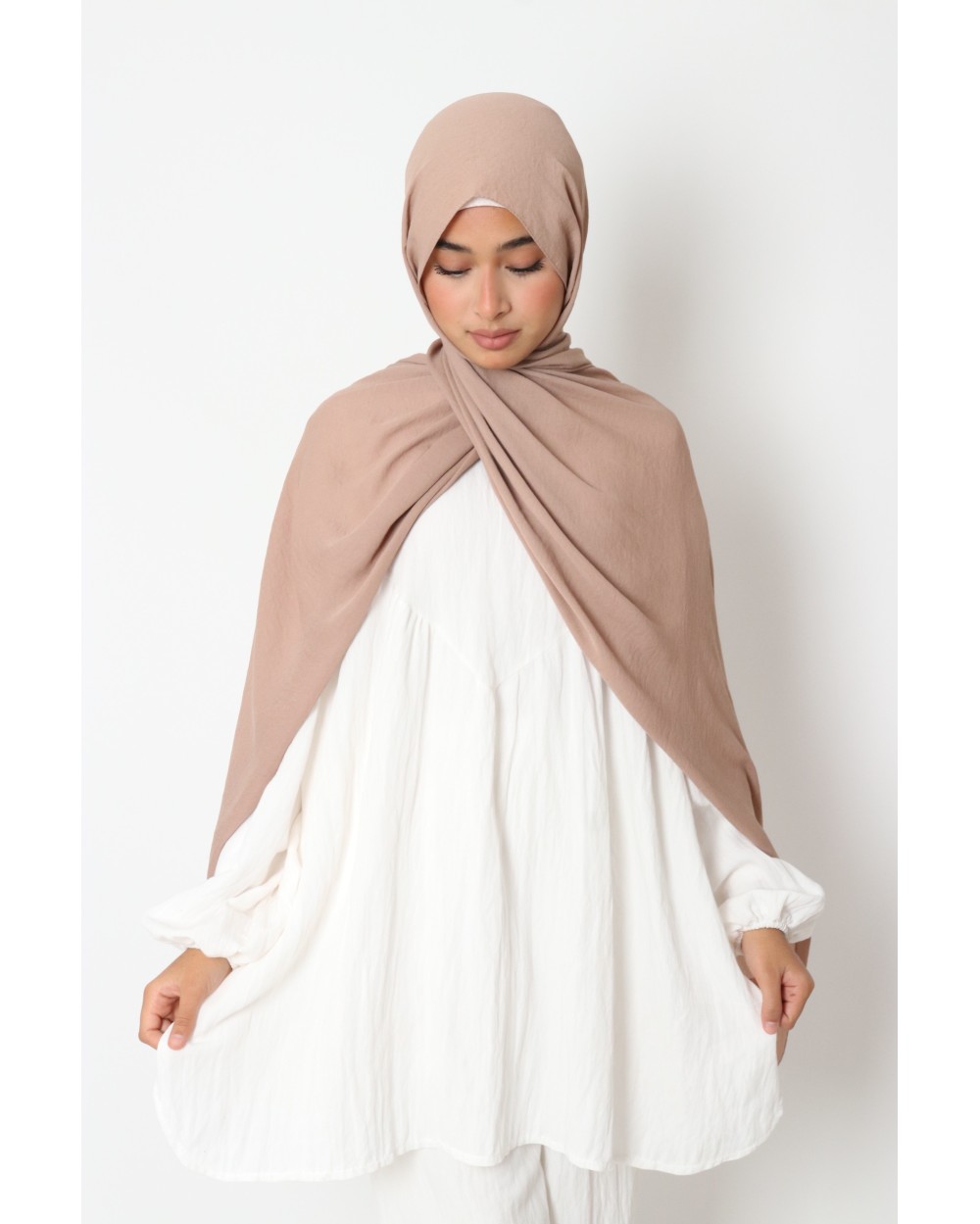 Hijab froissé mousseline Dellys