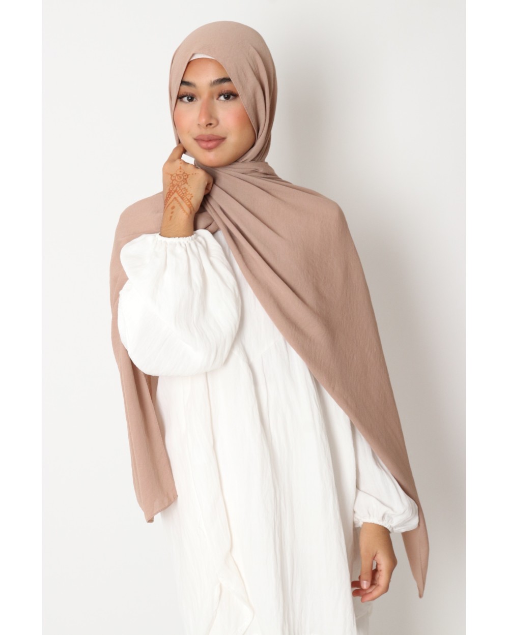 Hijab froissé mousseline Dellys