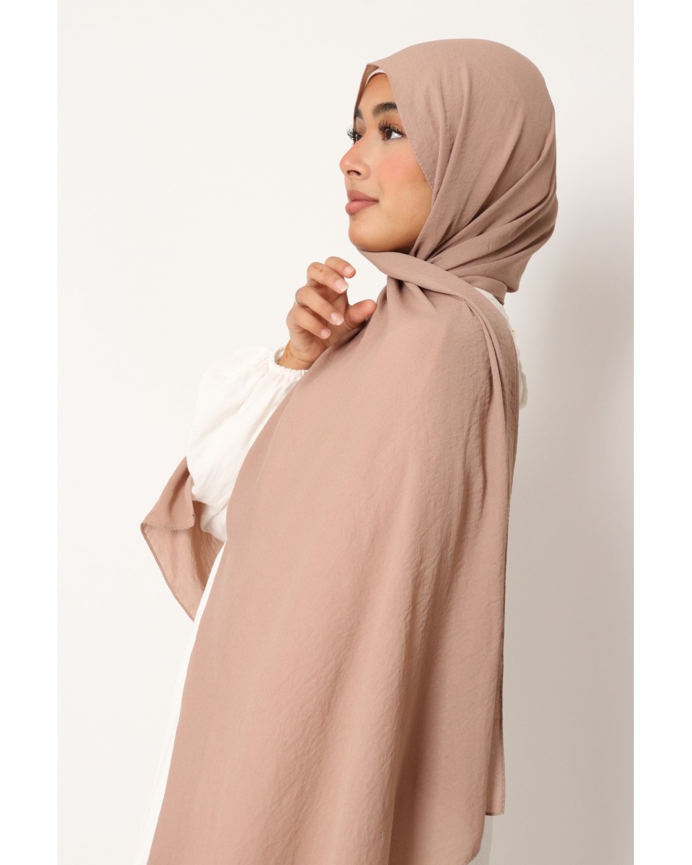 Hijab froissé mousseline Dellys