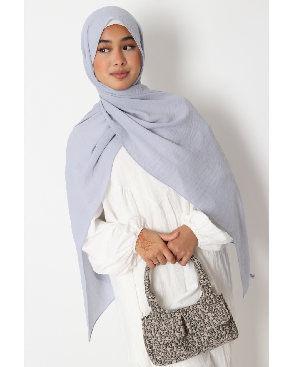 Hijab froissé mousseline Dellys