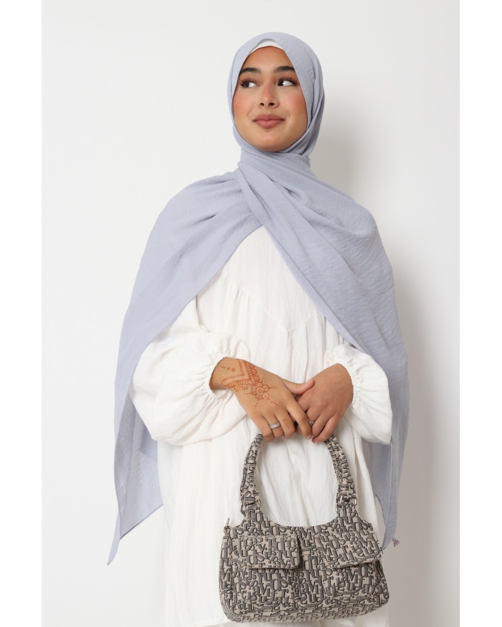 Hijab froissé mousseline Dellys