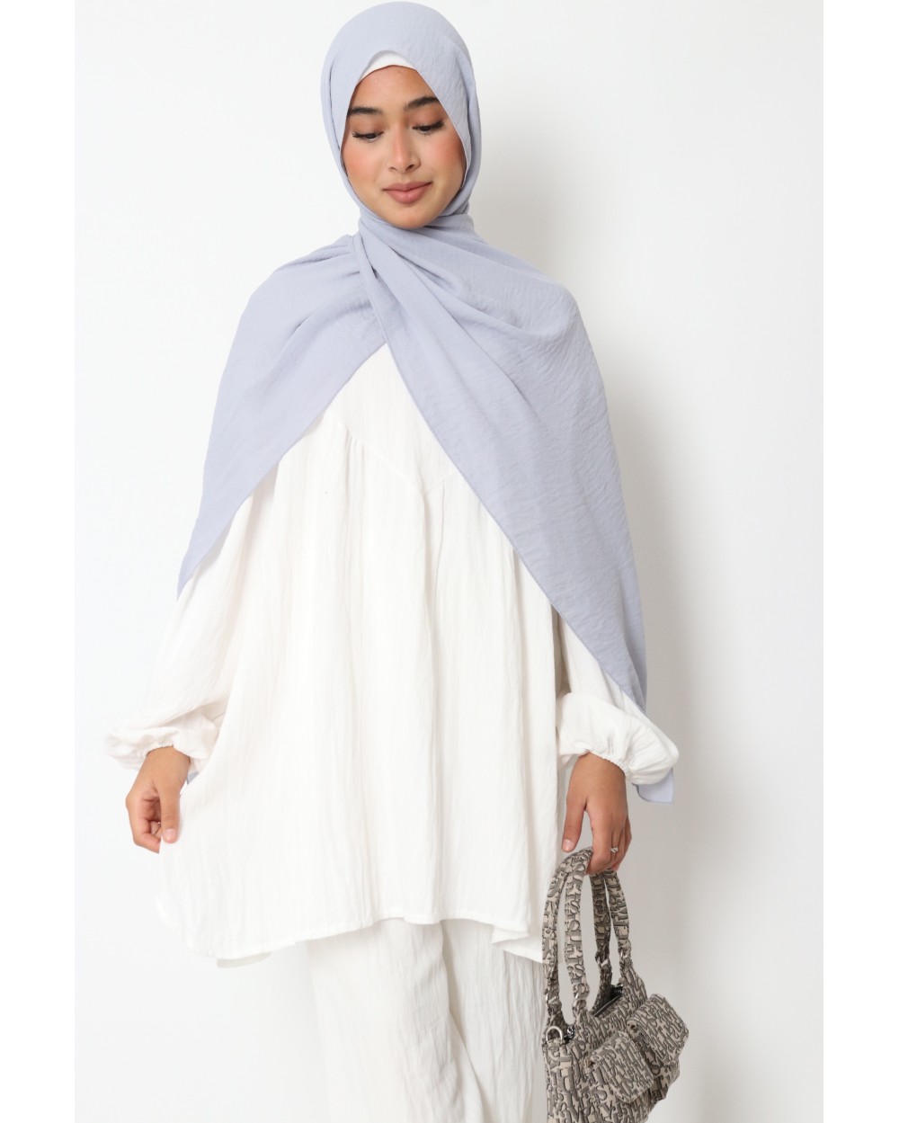 Hijab froissé mousseline Dellys