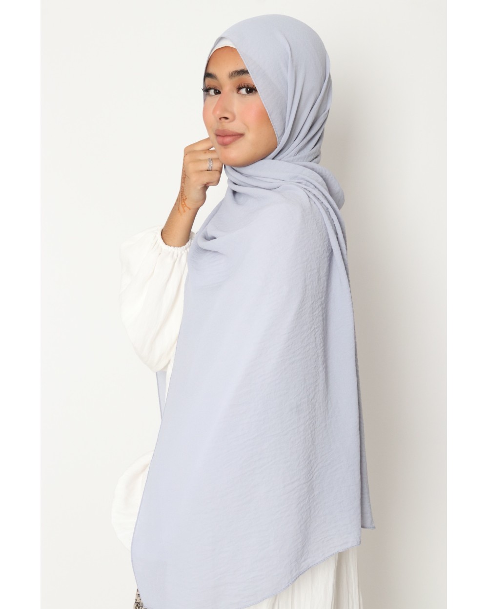 Hijab froissé mousseline Dellys