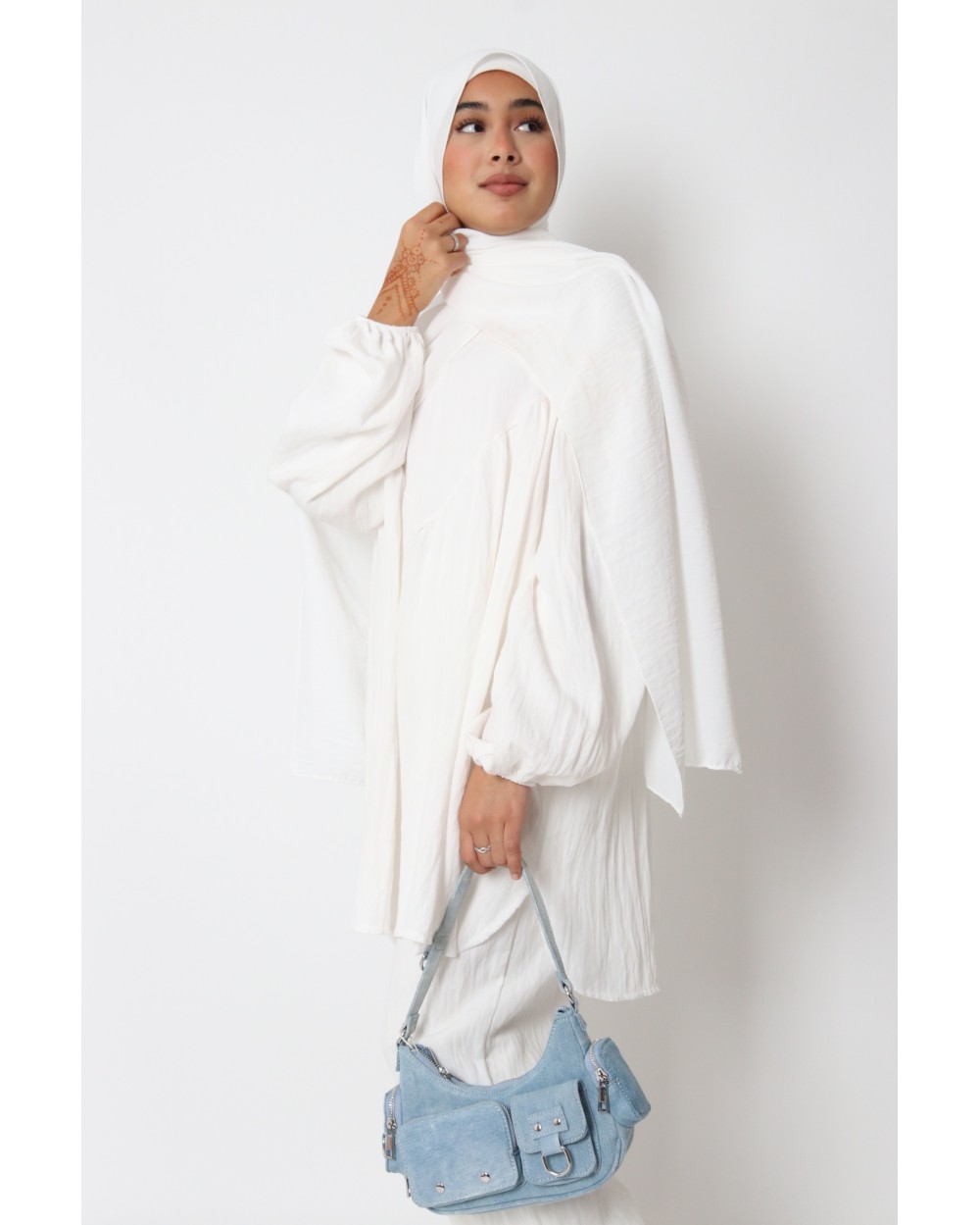 Hijab froissé mousseline Dellys