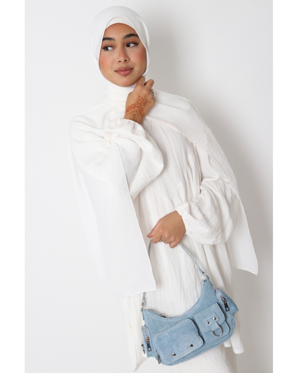 Hijab froissé mousseline Dellys