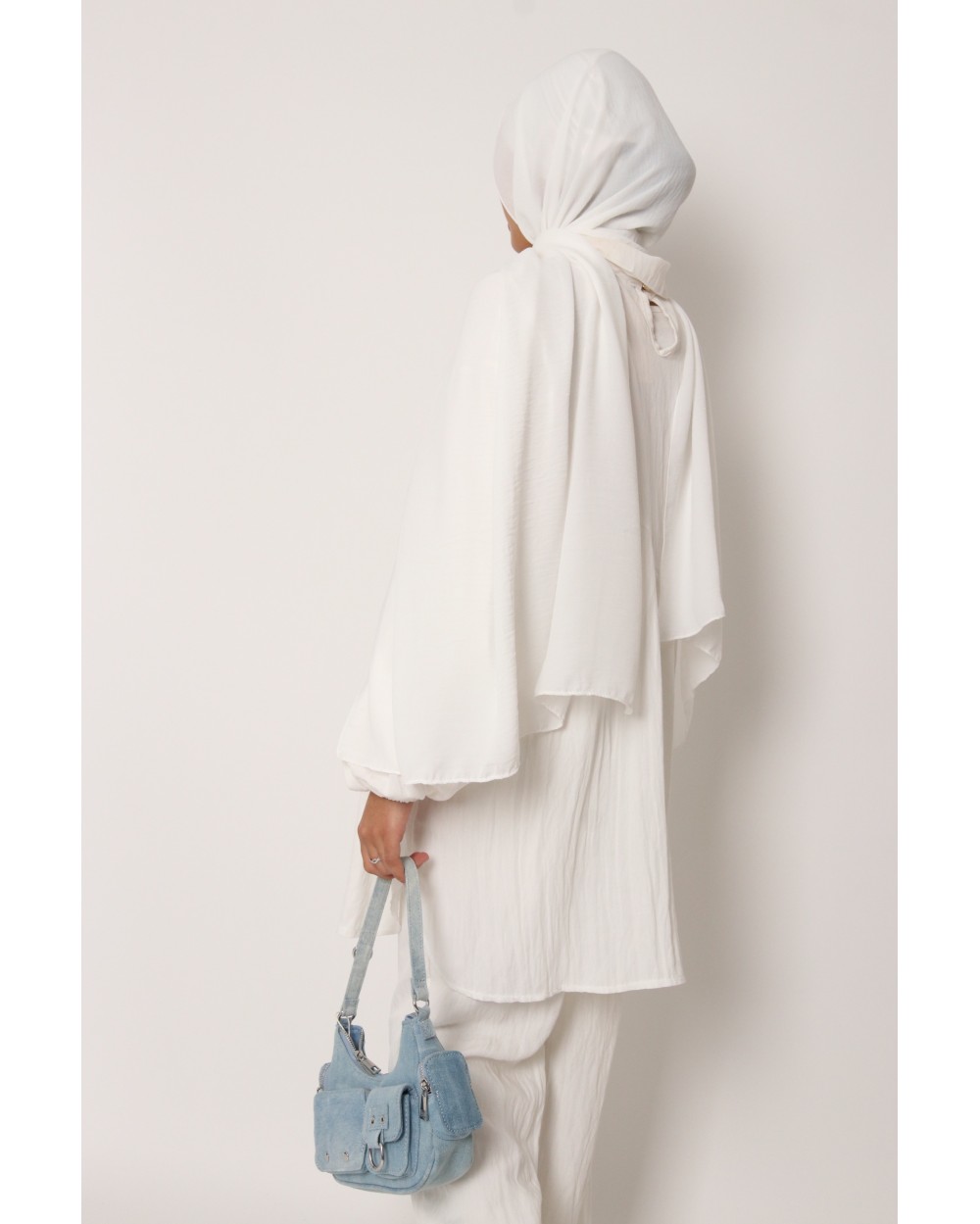 Hijab froissé mousseline Dellys