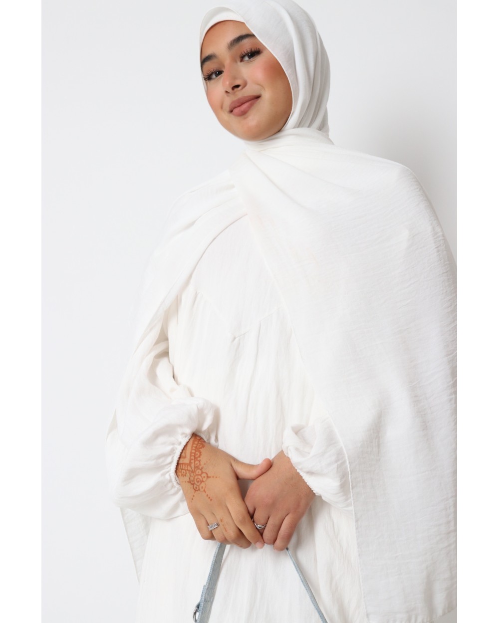 Hijab froissé mousseline Dellys
