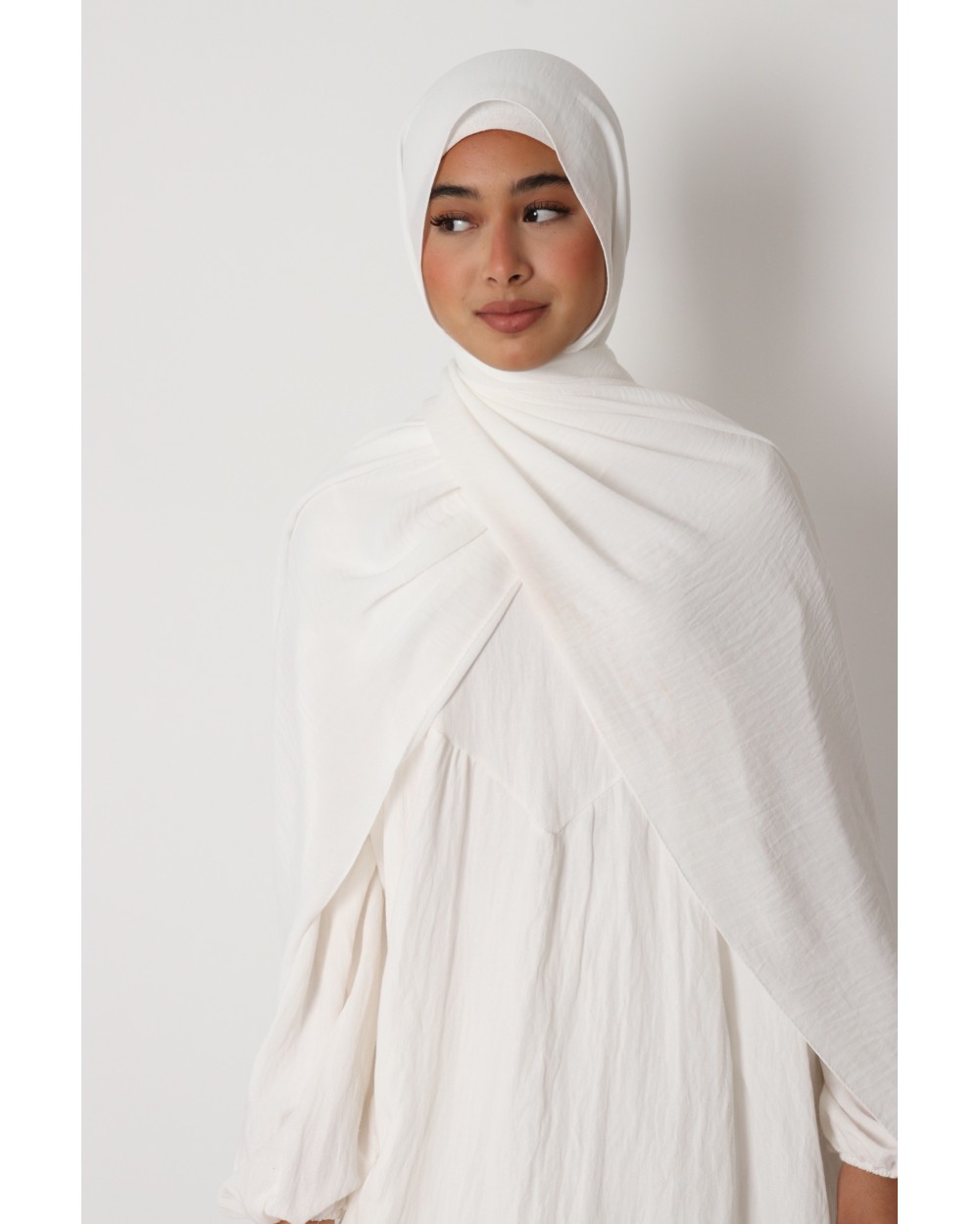 Hijab froissé mousseline Dellys