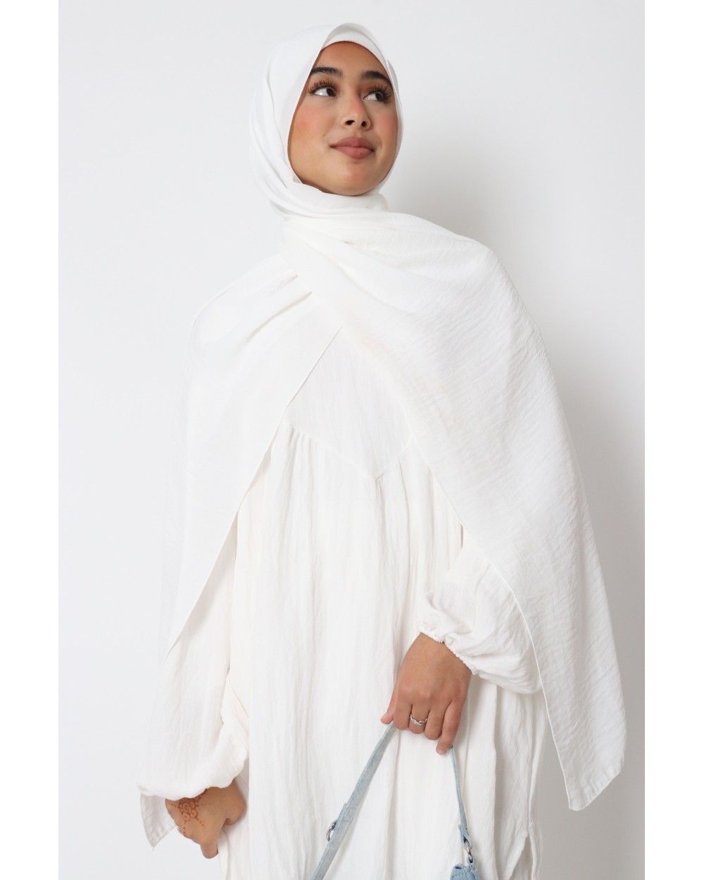 Hijab froissé mousseline Dellys