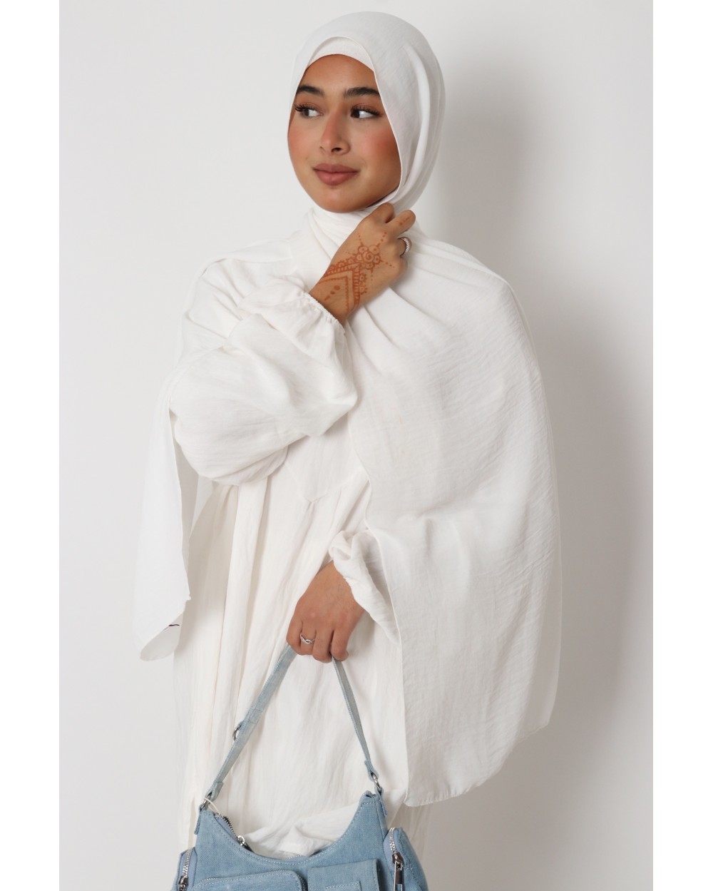 Hijab froissé mousseline Dellys