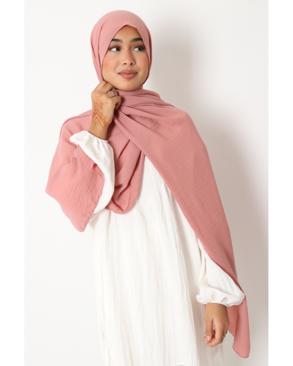 Hijab froissé mousseline Dellys