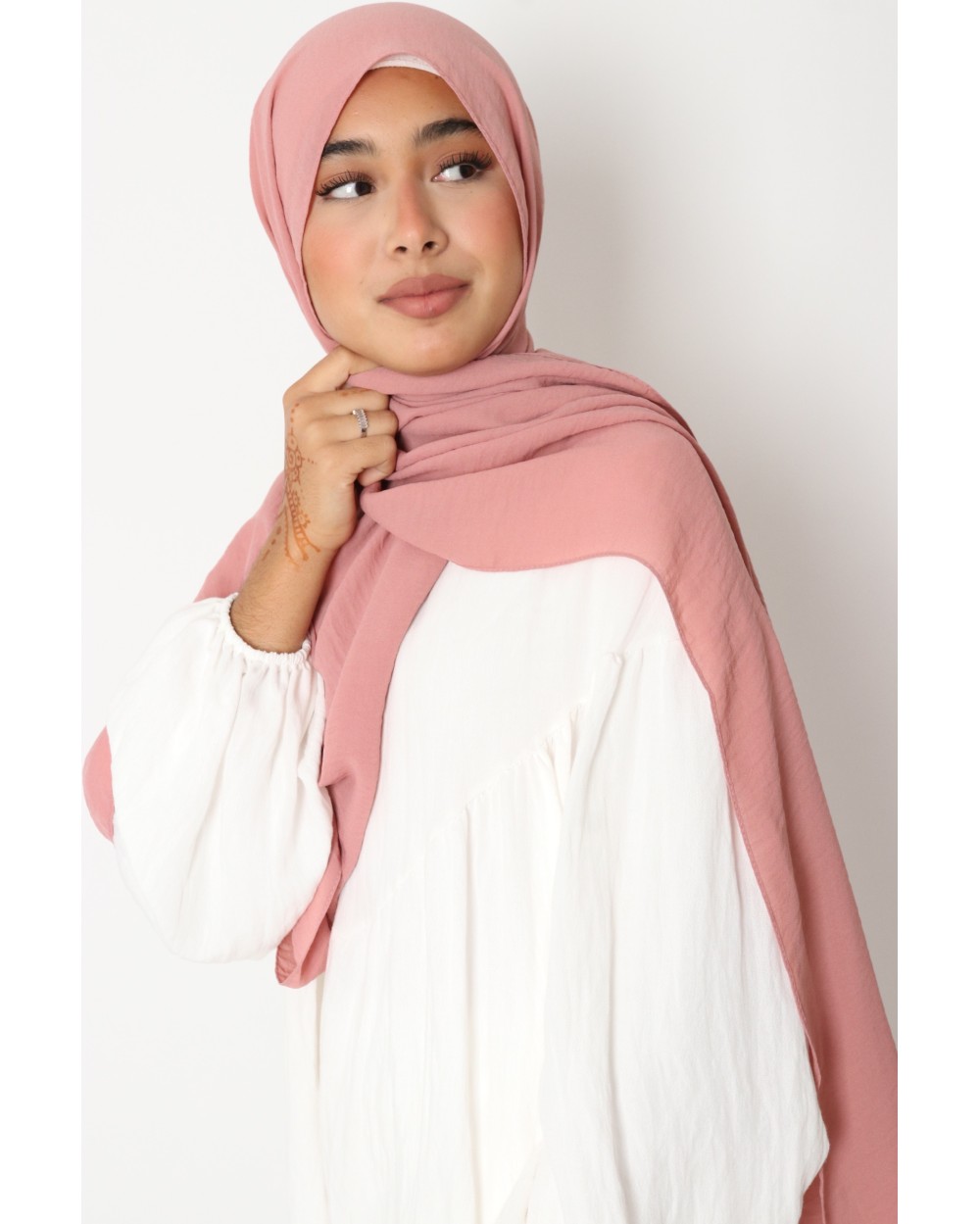 Hijab froissé mousseline Dellys