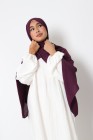 Hijab froissé mousseline Dellys