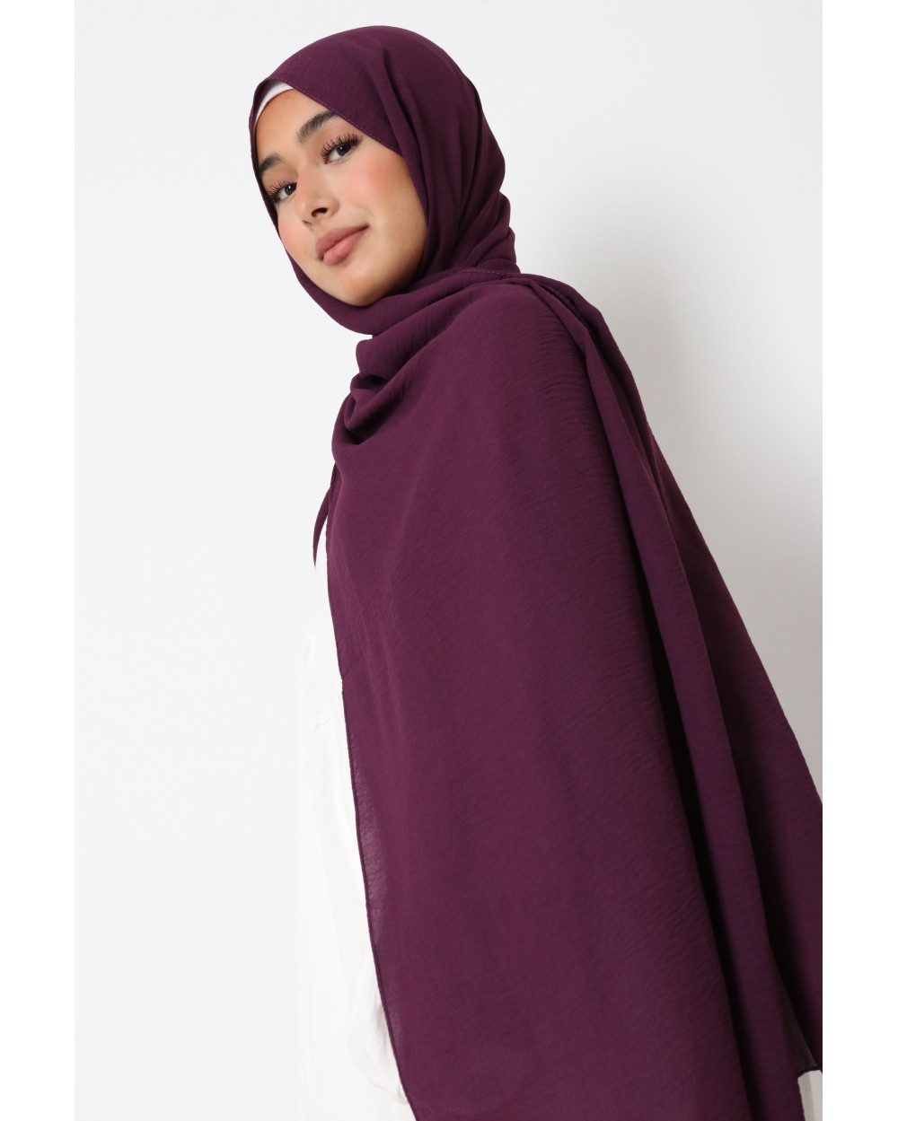 Hijab froissé mousseline Dellys