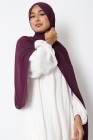 Hijab froissé mousseline Dellys
